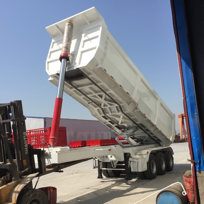 50 - rimorchio dell'autocarro con cassone ribaltabile del ribaltatore 45cbm di 70T Sinotruk CIMC per caricamento del minerale metallifero della bauxite