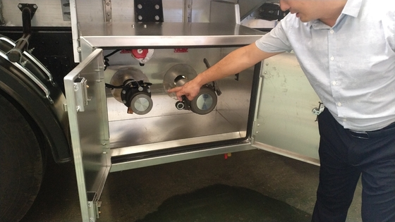 3 semirimorchio cisterna resistente dell'olio dei rimorchi 45000L dei semi di colore bianco di Axle Aluminium