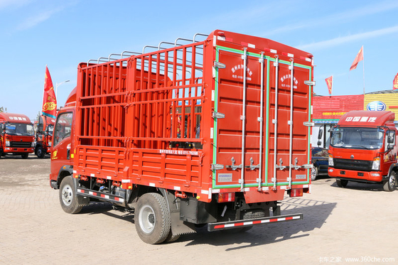 12 veicolo leggero di Wheeler Cargo Truck Sinotruk HOWO di tonnellata 6 con colore rosso