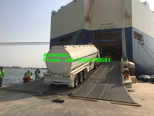 rimorchio della cisterna degli assi 60T 3 con la gomma 12.00R20