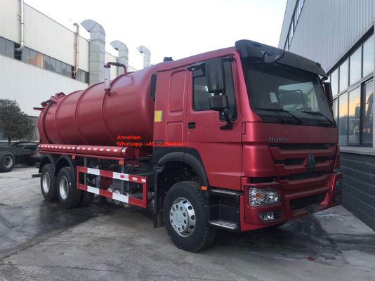euro del camion 4x2 di aspirazione delle acque luride di 95km/h 10M3 16M3 2 LHD