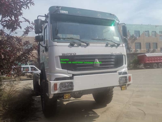 Camion del trattore di bianco 371hp 6x6 Howo 7 del perno di sterzaggio 90#