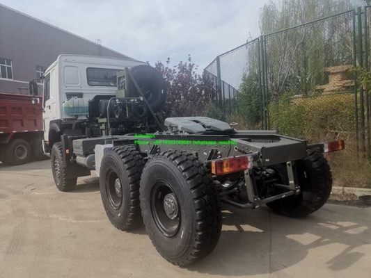 Camion del trattore di bianco 371hp 6x6 Howo 7 del perno di sterzaggio 90#