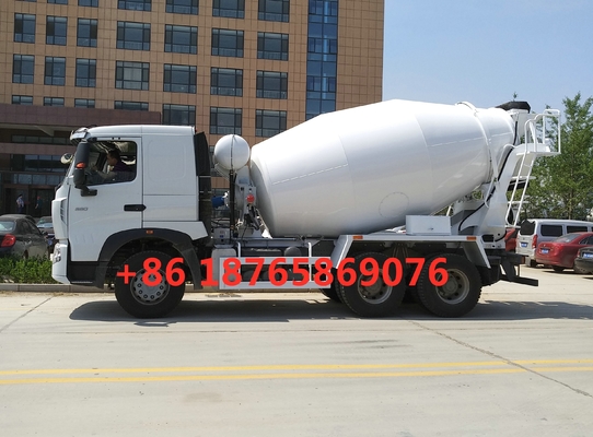 Camion bianco ZZ1257N4047P1 della betoniera di HC16 Alex 380hp 10cbm