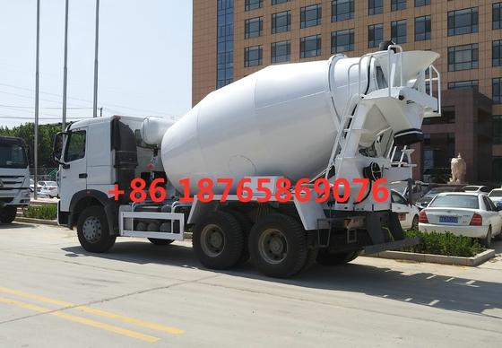 Camion bianco ZZ1257N4047P1 della betoniera di HC16 Alex 380hp 10cbm