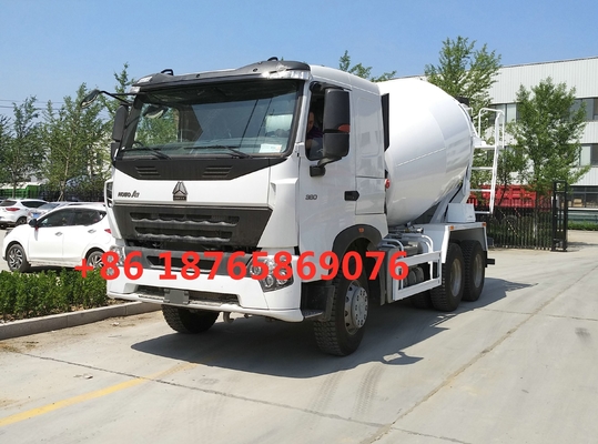 Camion bianco ZZ1257N4047P1 della betoniera di HC16 Alex 380hp 10cbm