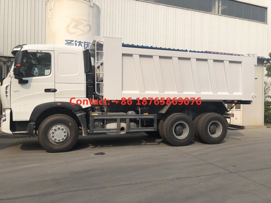 Autocarro con cassone ribaltabile resistente del combustibile diesel 450hp della carrozza HW76