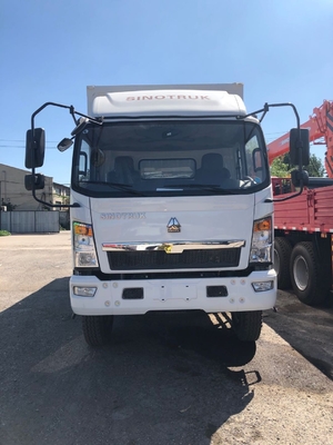 Howo 6 camion commerciali di bassa potenza con la scatola chiusa 3 tonnellate