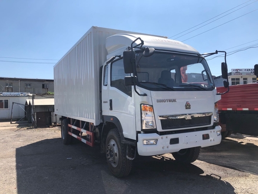 Howo 6 camion commerciali di bassa potenza con la scatola chiusa 3 tonnellate