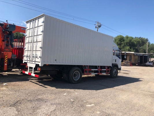 Howo 6 camion commerciali di bassa potenza con la scatola chiusa 3 tonnellate