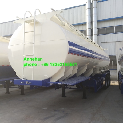 Gli assi di Q235 50000L 3 lubrificano il semirimorchio cisterna con due tubi