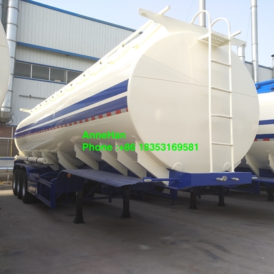Gli assi di Q235 50000L 3 lubrificano il semirimorchio cisterna con due tubi