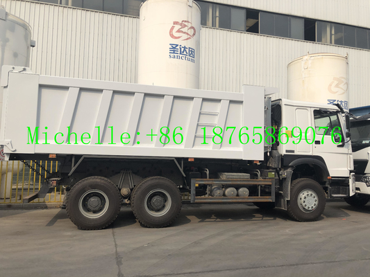Autocarro con cassone ribaltabile resistente di WD615.69 336hp per i cantieri