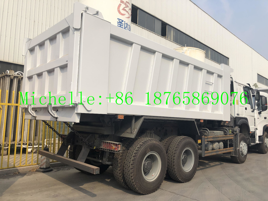 Autocarro con cassone ribaltabile resistente di WD615.69 336hp per i cantieri