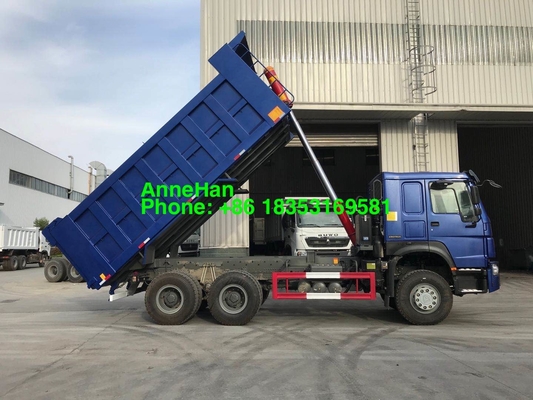 Autocarro con cassone ribaltabile resistente blu di 20M3 40T LHD Front Lifting