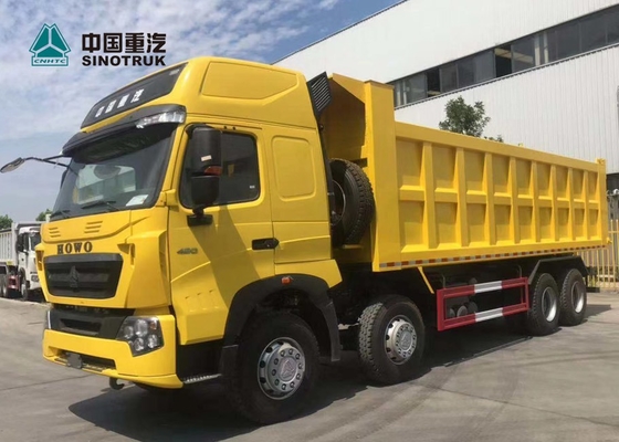 Giallo dell'autocarro con cassone ribaltabile di 420HP 8X4 29CBM T7H Sinotruk Howo