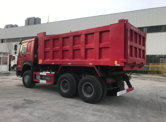 Howo rosso 7 ruote 20M3 40T dell'autocarro con cassone ribaltabile di Sinotruk Howo 6x4 10