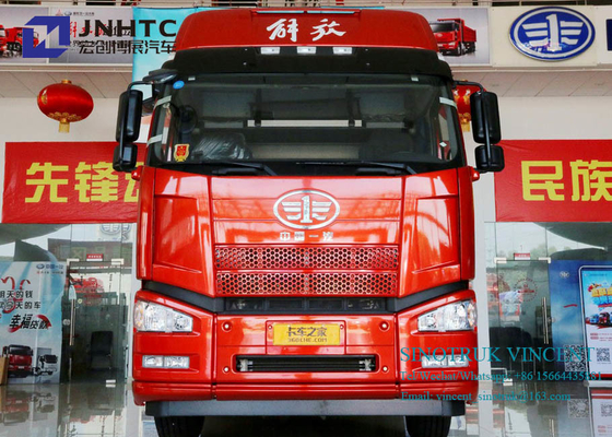 Camion del trattore delle ruote 350hp 10 6x4 dell'euro 2 di Faw J6P con i doppi bunker
