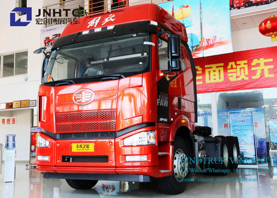 Camion del trattore delle ruote 350hp 10 6x4 dell'euro 2 di Faw J6P con i doppi bunker