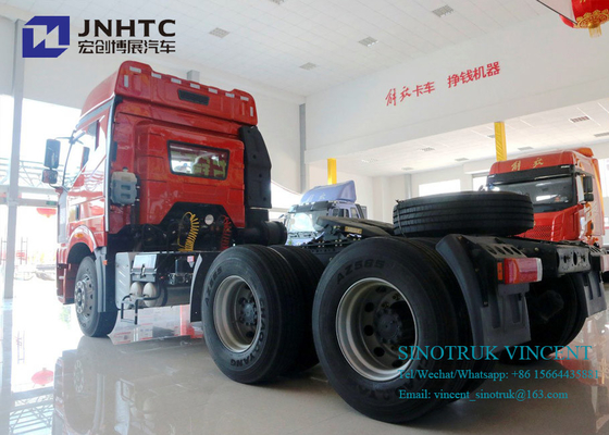 Camion del trattore delle ruote 350hp 10 6x4 dell'euro 2 di Faw J6P con i doppi bunker