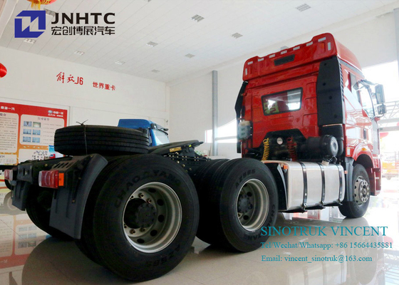 Camion del trattore delle ruote 350hp 10 6x4 dell'euro 2 di Faw J6P con i doppi bunker