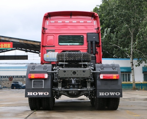 Camion rosso 10 Wheeler Tractor Truck del motore primo dei semi di Sinotruk Howo 6x4