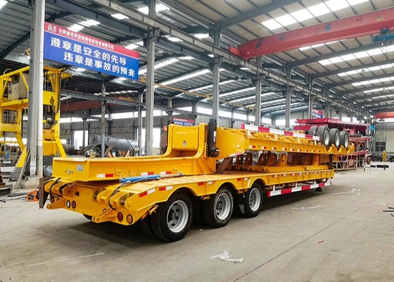 3 assi 50 tonnellate del letto dei semi del rimorchio del carico di attrezzatura bassa di Digger Trailer Heavy