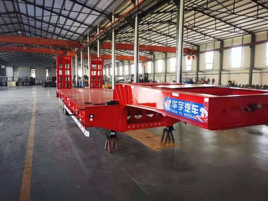 Rimorchio 3 Axle For Transport Vehicles di JNHTC 80 Ton Semi Low Deck Gooseneck