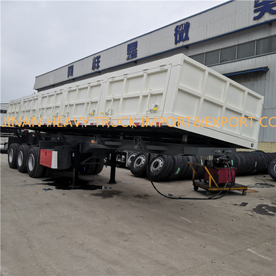 I telai 40 CBM tri Axle Side Tipper Trailer della luce 40 tonnellate scaricano lo scaricatore del rimorchio dei semi