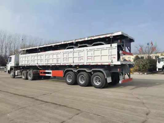 veicolo laterale del rimorchio dei semi dello scarico di 70 di tonnellata di Sinotruk rimorchi resistenti dei semi