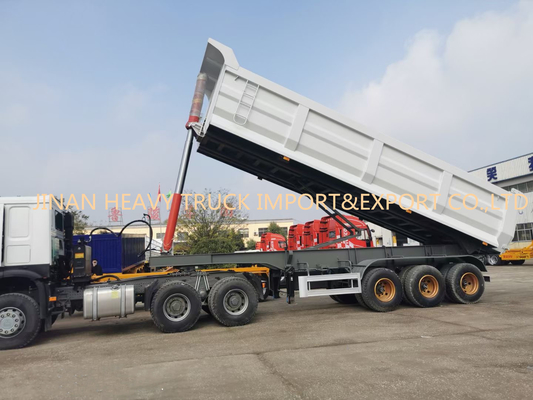 Tre trasporto della sabbia di Axle Front 50 Ton Sinotruk Dump Truck For