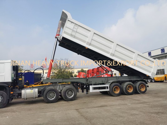 Tre trasporto della sabbia di Axle Front 50 Ton Sinotruk Dump Truck For