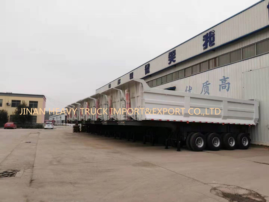 Quattro assi 50 tonnellate di auto di 40cbm che fornisce di punta i semi posteriori Tipper Trailer dell'autocarro con cassone ribaltabile