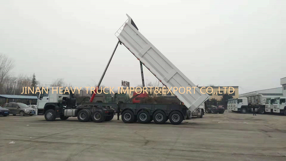Quattro assi 50 tonnellate di auto di 40cbm che fornisce di punta i semi posteriori Tipper Trailer dell'autocarro con cassone ribaltabile
