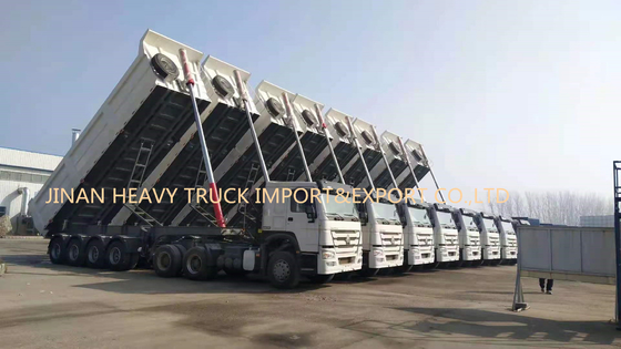 Quattro assi 50 tonnellate di auto di 40cbm che fornisce di punta i semi posteriori Tipper Trailer dell'autocarro con cassone ribaltabile
