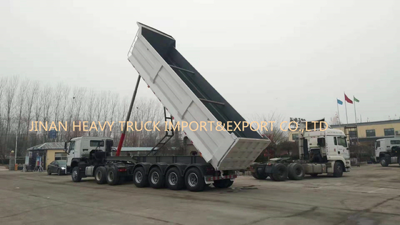 Quattro assi 50 tonnellate di auto di 40cbm che fornisce di punta i semi posteriori Tipper Trailer dell'autocarro con cassone ribaltabile