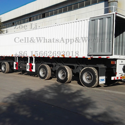 3 assi 12 ruote Container 50 tonnellate Semi rimorchio di trasporto pesante