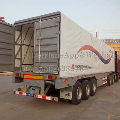 3 assi 12 ruote Container 50 tonnellate Semi rimorchio di trasporto pesante