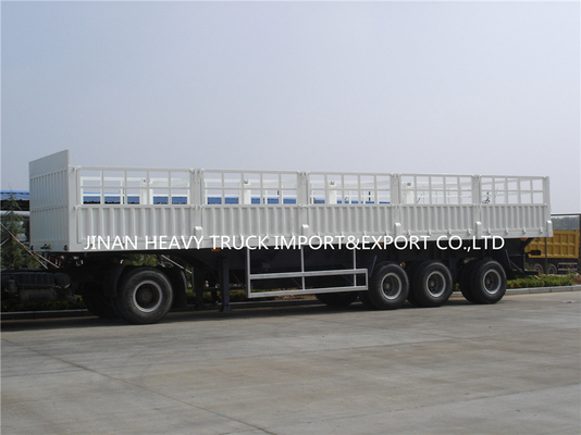 Autoarticolato del muro laterale del bestiame di tre assi di Axle Fence Cargo Trailer Tri