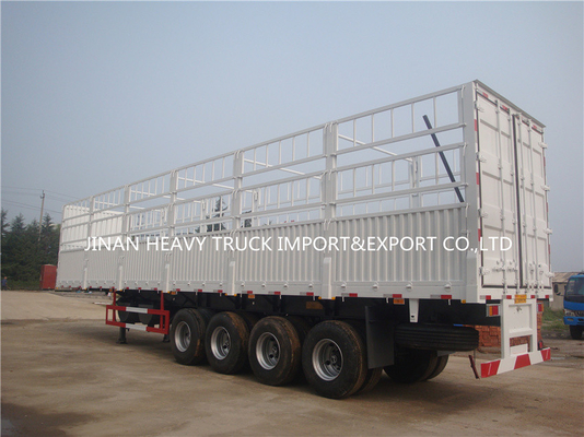 Autoarticolato del muro laterale del bestiame di tre assi di Axle Fence Cargo Trailer Tri