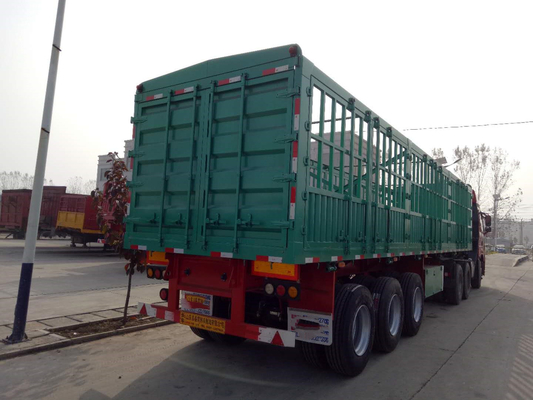 Camion del trasportatore di Semi Trailer Livestock del recinto con 3 assi