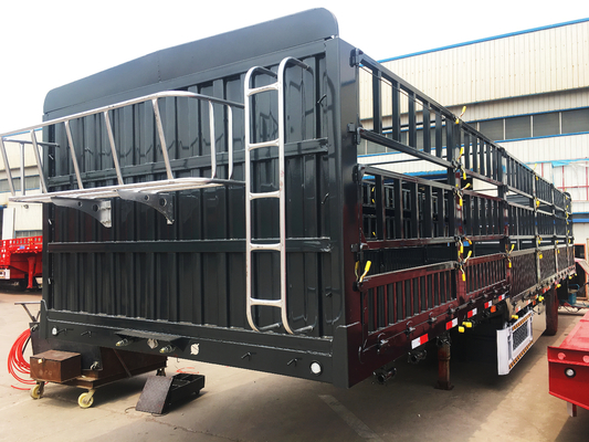 Camion del trasportatore di Semi Trailer Livestock del recinto con 3 assi