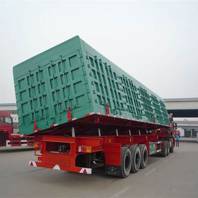 Rimorchio resistente di sollevamento laterale Van Cargo Box Trailer dei semi 3 assi