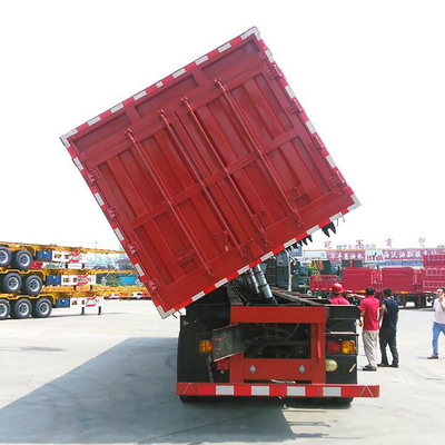 Rimorchio resistente di sollevamento laterale Van Cargo Box Trailer dei semi 3 assi