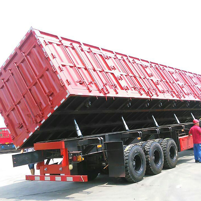 Rimorchio resistente di sollevamento laterale Van Cargo Box Trailer dei semi 3 assi