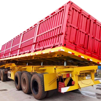 Rimorchio resistente di sollevamento laterale Van Cargo Box Trailer dei semi 3 assi