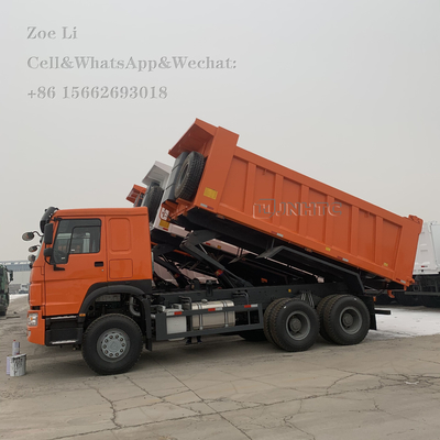 Sinotruk HOWO Euro 2 a mano sinistra guida 6x4 371hp camion spazzatura bianco camion a gomma camion merci