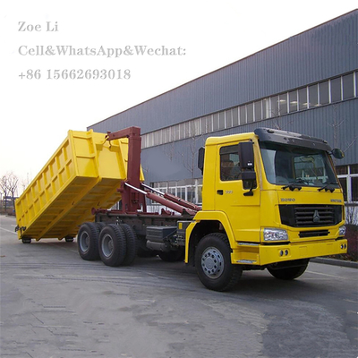 Camion di immondizia del rotolo del braccio di gancio di SINOTRUK HOWO 6x4 per i rifiuti residui dei rifiuti