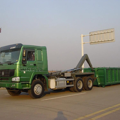Camion di immondizia del rotolo del braccio di gancio di SINOTRUK HOWO 6x4 per i rifiuti residui dei rifiuti