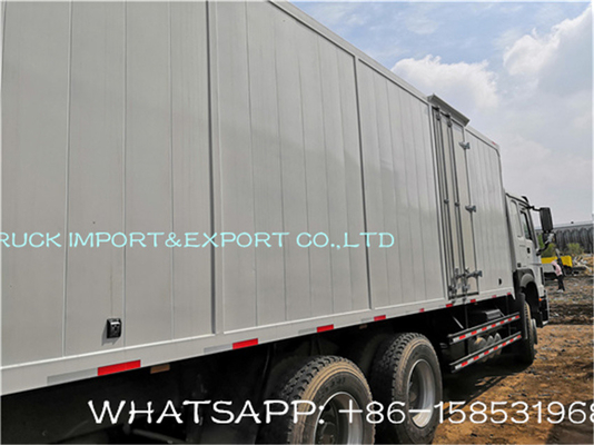 Mercato di Van Cargo Box Truck For Nigeria delle ruote di tonnellata 10 di Sinotruk Howo 25